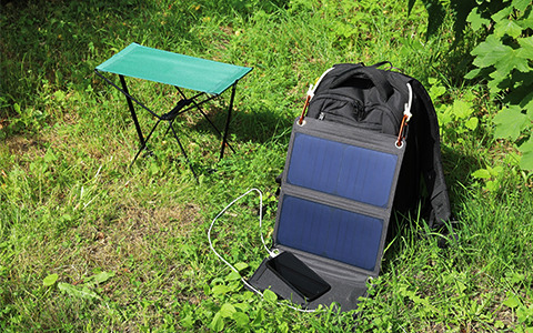 Photovoltaic folding bag