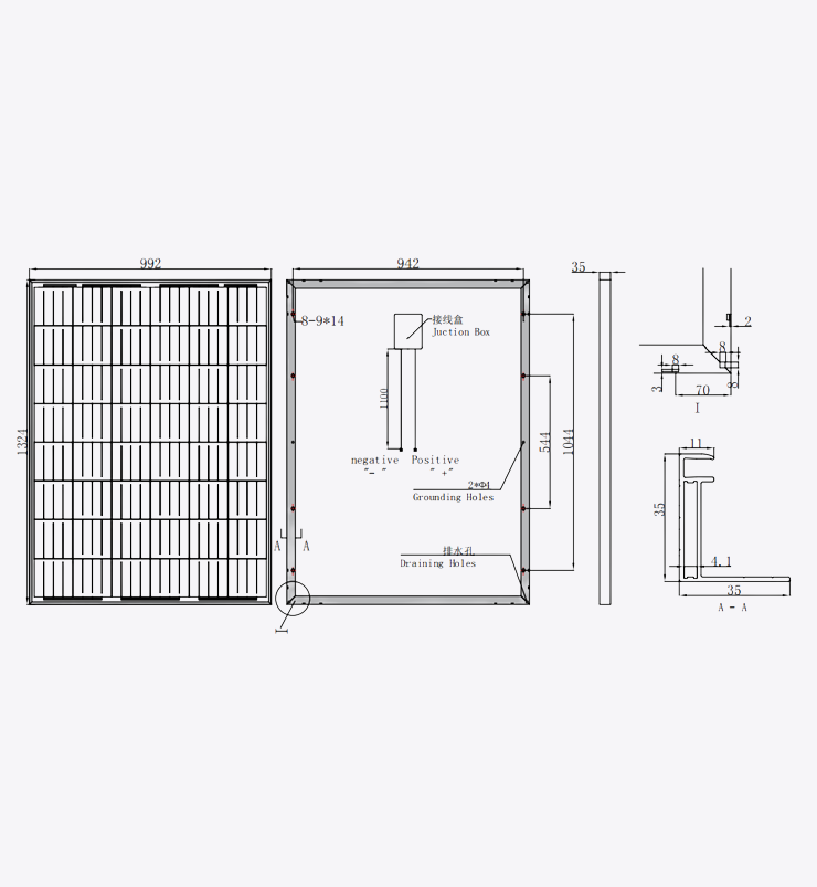 157mm 215w monocrystalline solar panel