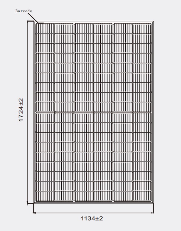 182mm 415w monocrystalline solar panel size