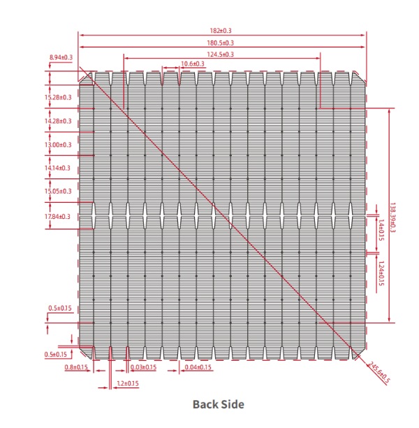 JS182N16 monocrystalline solar cell