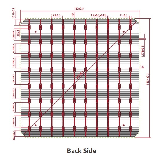 182mm monocrystalline solar cell