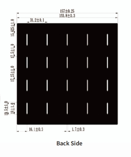 157mm monocrystalline solar cell